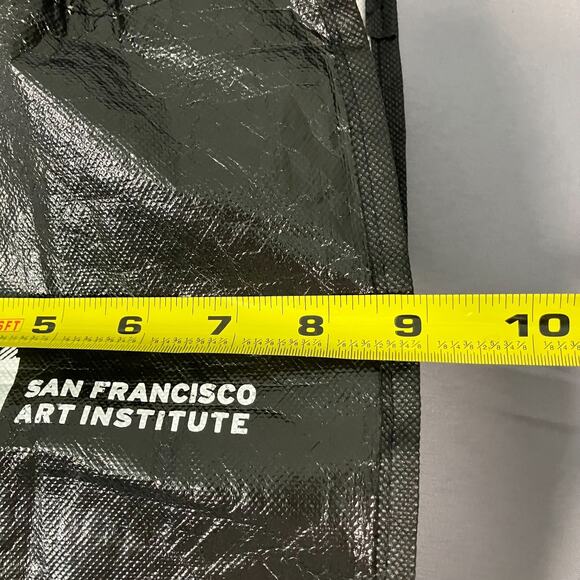 San Francisco Art Institute SFAI Tote Bag Black White Reusable School Art - Picture 6 of 10